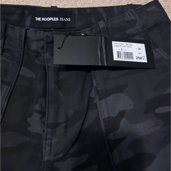 BNWT The Kooples black camo cargo style jeans size size 27/28 100% cotton - Picture 2 of 4